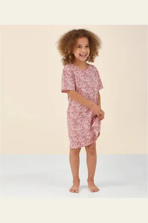 Little Label Shortama Meisjes Stretchkatoen Ronde hals All over print