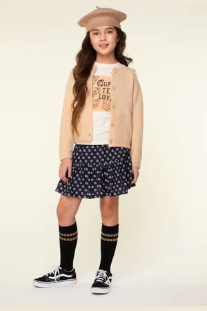 Moodstreet Rok zwart Meisjes Polyester All over print