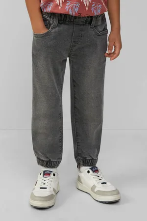 QS by s.Oliver Waist regular fit jeans Grijs Jongens Stretchdenim