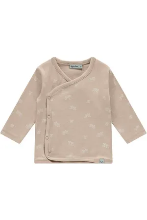 Babyface Longsleeve beige Jongens/Meisjes Stretchkatoen Overslagkraag All over print