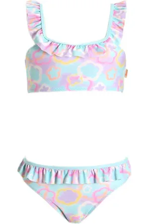Orange stars Crop bikini met rushes Meisjes Polyester Bloemen