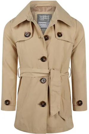 Koko Trenchcoat zomer beige Jas Meisjes Polyester Klassieke kraag