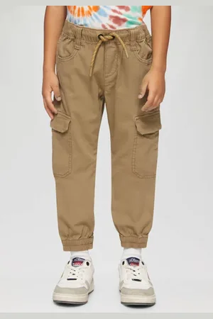 QS by s.Oliver Cargo broek Bruin Jongens Stretchkatoen Effen