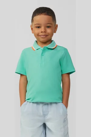 QS by s.Oliver Polo Blauw Jongens Katoen Polokraag Effen