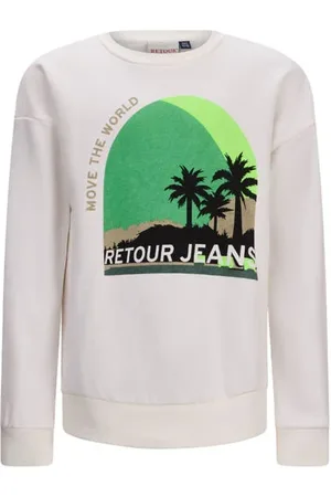 Retour Sweater ecru Printopdruk