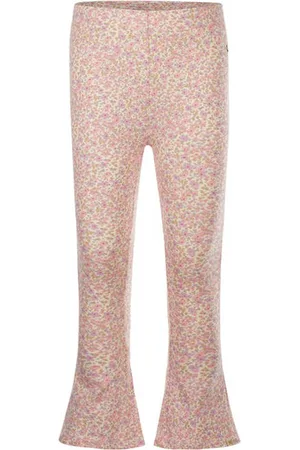Koko Flared broek roze Meisjes Stretchkatoen Bloemen