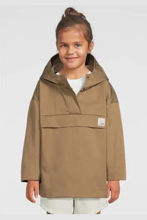 Sofie Schnoor Anorak bruin Jas Meisjes Katoen Capuchon Effen