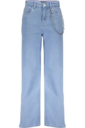 Frankie & Liberty High waist Jeans Blauw Effen