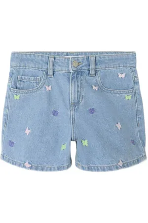 NAME IT KIDS regular denim short light blue denim Korte broek Blauw All over print