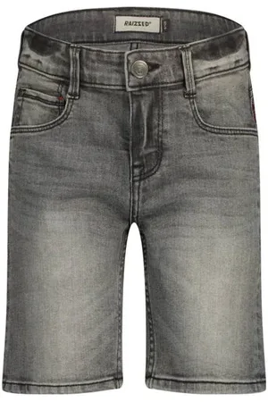 Raizzed Regular denim short grey denim Korte broek Grijs Effen