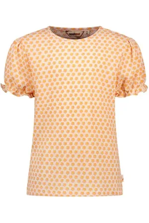 Moodstreet Blousetop roze Meisjes Polyester Ronde hals All over print