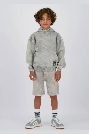 Vingino Regular denim short grey denim Korte broek Grijs Effen