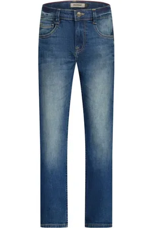 Raizzed Regular waist regular fit jeans medium blue denim Blauw Effen