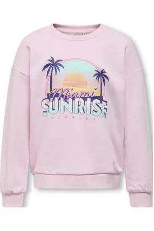 ONLY KIDS GIRL sweater lichtroze Paars Mixprint