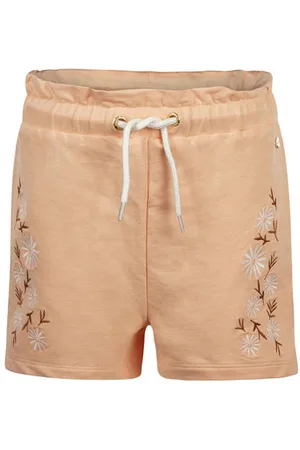 Koko Sweatshort oranje Korte broek Meisjes Stretchkatoen Effen