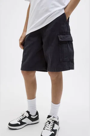 JACK & JONES JUNIOR cargo short zwart Korte broek Jongens Katoen Effen