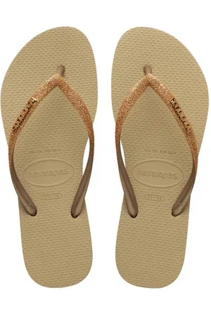 Havaianas Slim teenslippers Beige Meisjes Rubber