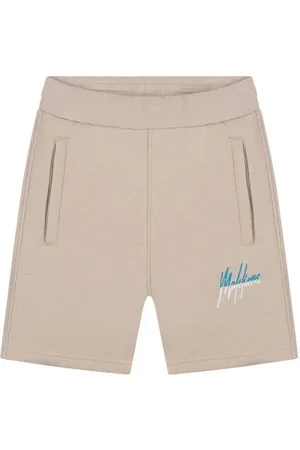 Malelions Sweatshort beige Korte broek Jongens Katoen Logo