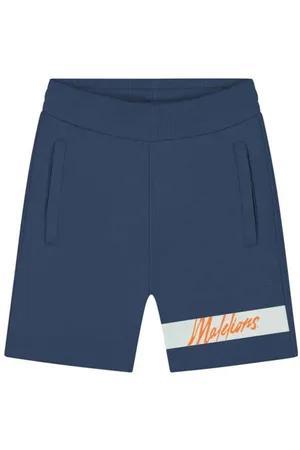 Malelions Sweatshort marine Korte broek Blauw Jongens Katoen Effen