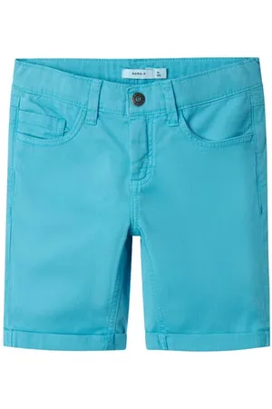 NAME IT KIDS casual short blauw Korte broek Jongens Stretchkatoen Effen