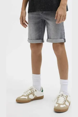 JACK & JONES JUNIOR regular denim short Korte broek Grijs Jongens Stretchdenim