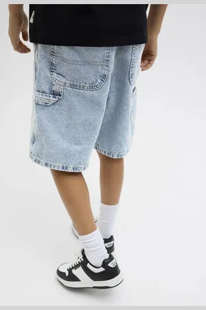 JACK & JONES JUNIOR loose denim short Korte broek Groen