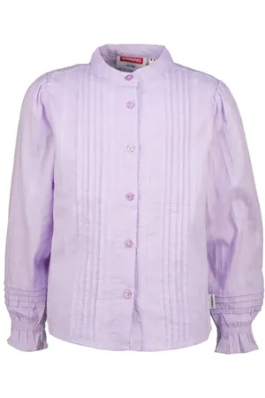 Vingino Blouse Paars Meisjes Katoen Mao kraag Effen