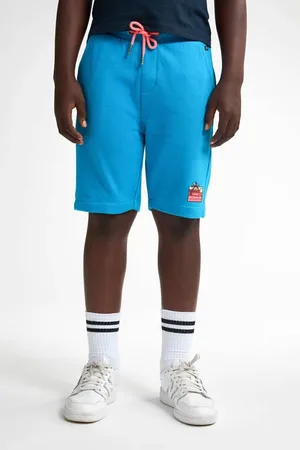 Petrol Industries Sweatshort blauw Korte broek Jongens Katoen Logo