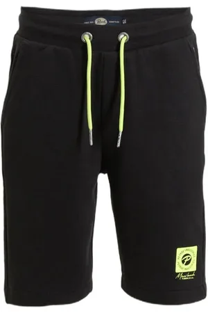 Petrol Industries Sweatshort zwart Korte broek Jongens Katoen Effen