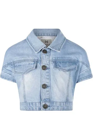 Koko Spijkerjas light blue denim Blauw Meisjes Katoen Klassieke kraag