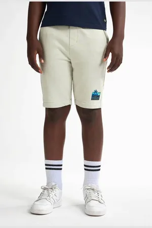 Petrol Industries Sweatshort lichtgroen Korte broek Jongens Katoen Logo