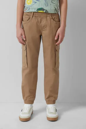 QS by s.Oliver Cargo broek Jongens Stretchkatoen Effen