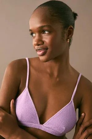 MANGO Triangel bikini Paars Meisjes Effen