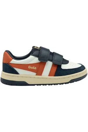 Gola Hawk strap leren sneakers Jongens Leer Meerkleurig