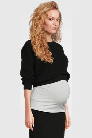 Love2wait One size zwangerschapstop Dames Viscose Ronde hals Effen