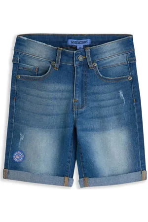 4PRESIDENT Denim short Korte broek Blauw Jongens Stretchkatoen