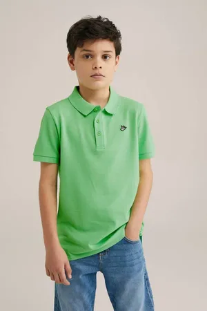 WE Fashion Polo Jongens Katoen Polokraag Effen