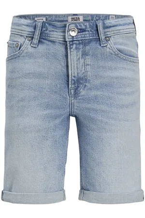 JACK & JONES JUNIOR regular denim short Korte broek Blauw Jongens Stretchdenim