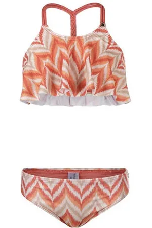 Koko Bikini roze/oranje/ecru Meisjes Polyester All over print