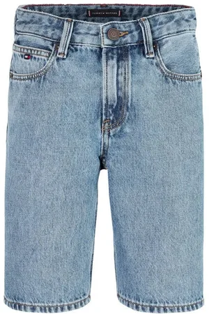 Tommy Hilfiger Short light blue denim Korte broek Blauw Jongens Katoen