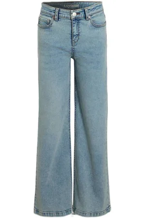 Anytime Wide leg Jeans Meisjes Katoen Effen
