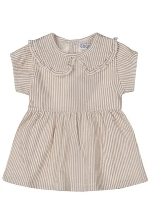Dirkje Korte jurk beige Meisjes Katoen Peter Pan