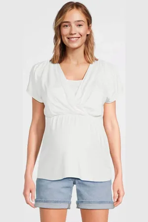 Love2wait Slim fit denim short Dames Stretchdenim Effen
