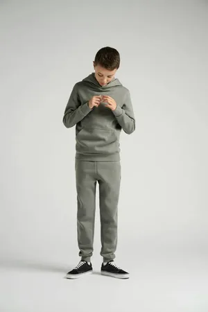 Only & Sons JUNIOR hoodie grijs Sweater Effen