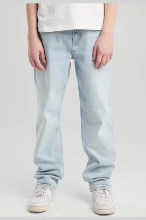 America today Loose fit jeans Blauw Effen