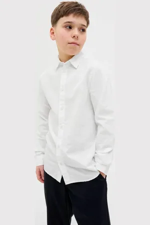 JACK & JONES JUNIOR overhemd Jongens Katoen Klassieke kraag Effen