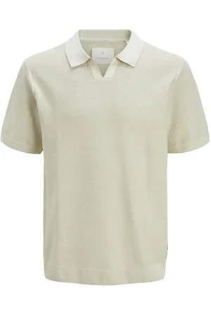 JACK & JONES JUNIOR polo fijn gebreid Jongens Katoen Polokraag