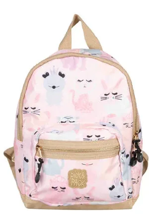 Pick & Pack Rugzak Sweet Animal S roze Meisjes Polyester All over print
