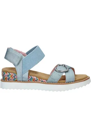Skechers Miss Desert Kiss sandalen blauw Meisjes Textiel Effen