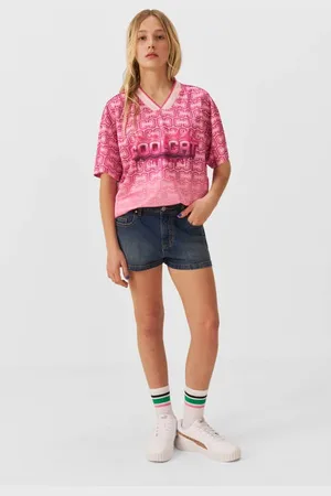 CoolCat Denim short Loua Korte broek Effen